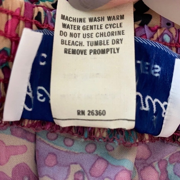 NWT VTG Pleated Pink & Purple Paisley Midi Skirt - Picture 11 of 13